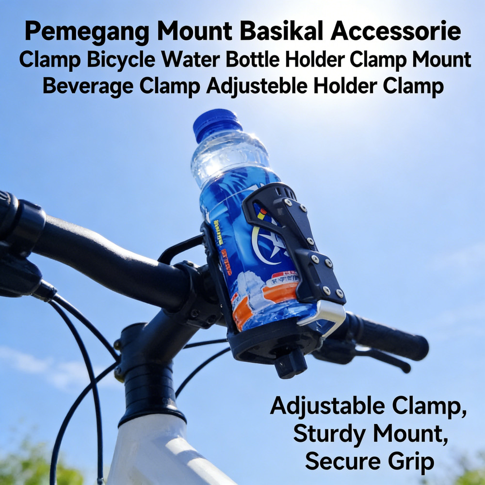 Clamp Accessorie ปรับผู้ถือเครื่องดื่ม Mount CLAMP Mount Clamp Mount รถจักรยานยนต์ Water Basikal Bot