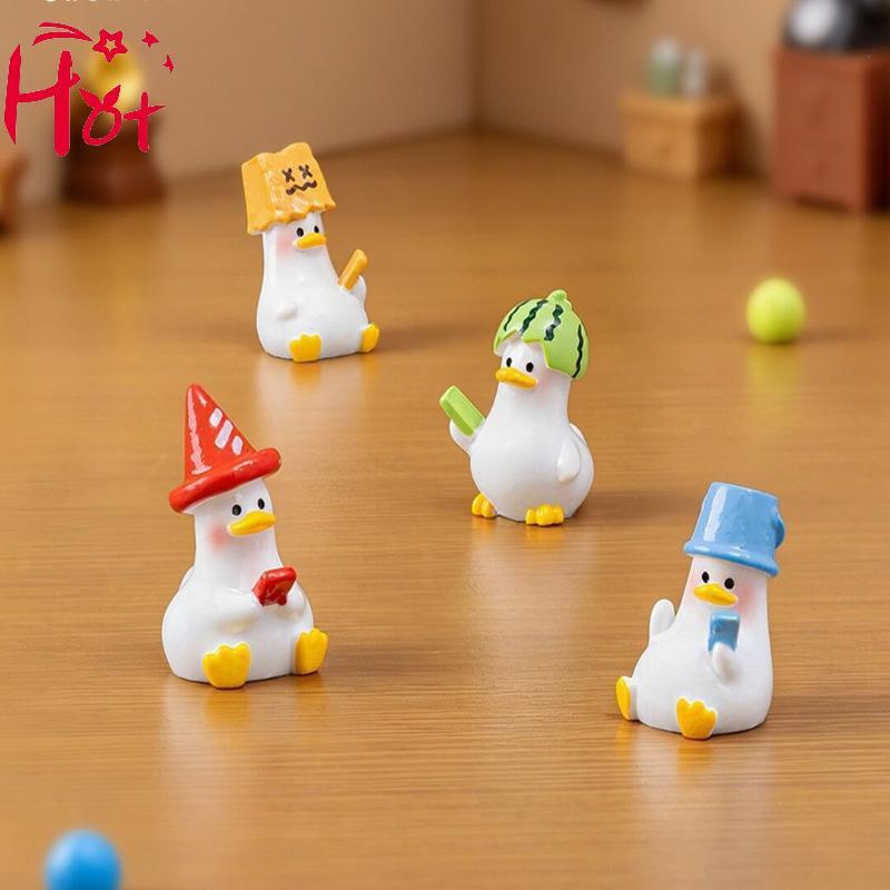 GE 5PCS Kawaii Slaing Du ตุ๊กตา Mini น่ารัก Du เครื่องประดับสําหรับ Micro Landscape Home Desktop Dec