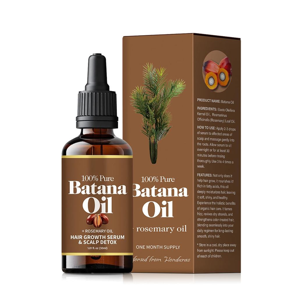 Kioma Batana Oil, Kioma Batana for Hair, Kioma Batana Organic, for Hair, Pure Oil & Rosemary Oil, Or