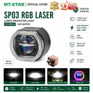MT STAR SP03 rgb laser projie biled matrix laser 2.5inch blue lens body biack cooling turbo fan