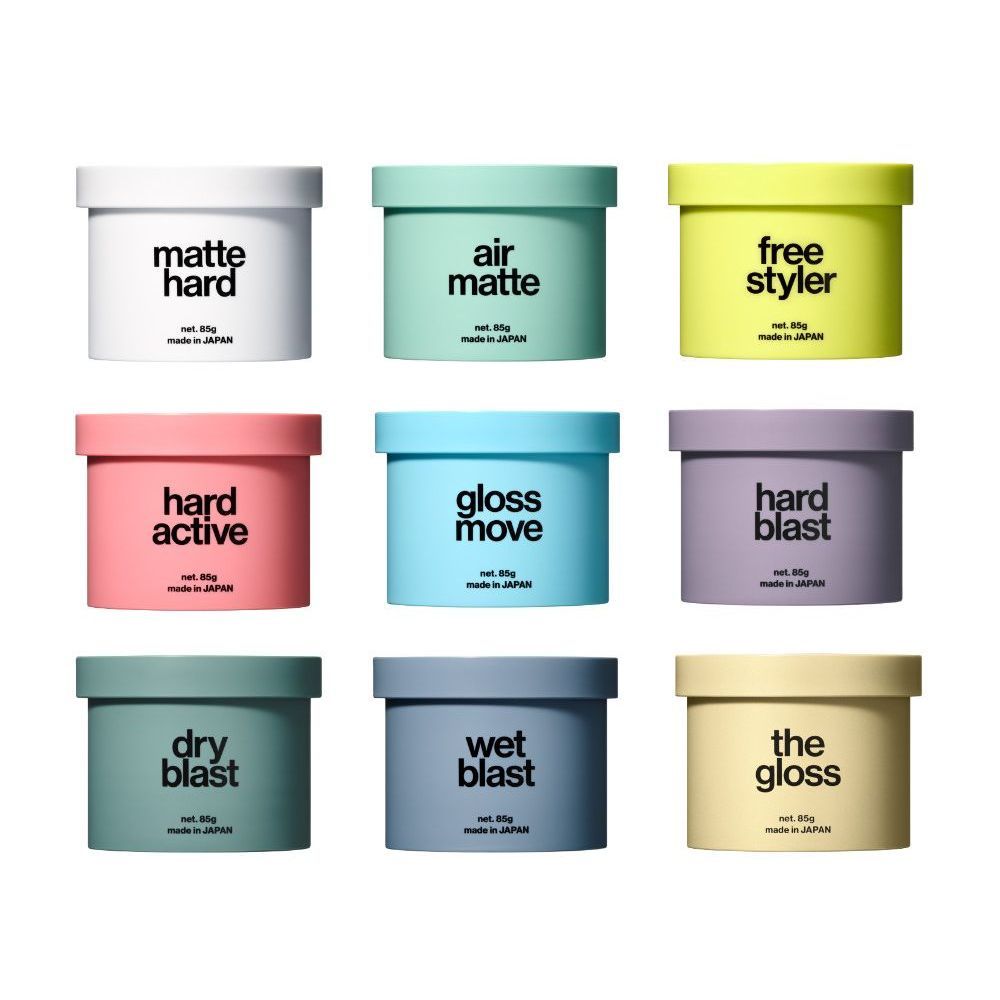 LIPPS Lips Hair Matte Hard Wax, Hard Active wax, Free Styler, Gloss Move 85g แว็กซ์จัดแต่งทรงผม สำหรับผู้ชาย