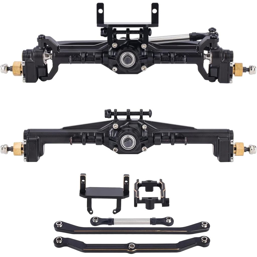 AMK 216.4g เพลาทองเหลือง TRX4M ขยายพอร์ต TRX4M, เพลาทองเหลือง TRX4M พร้อมตัวเลือกเมาท์เซอร์โวสองตัว,