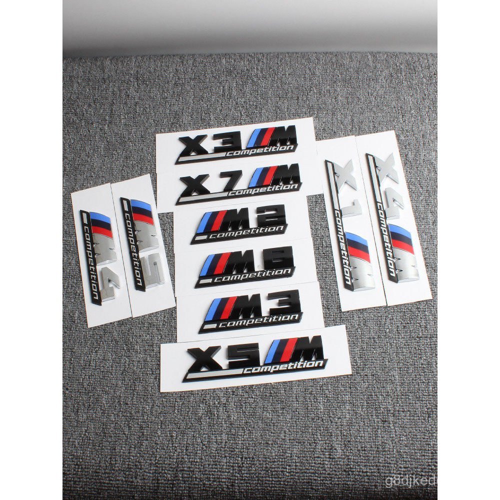 เหมาะสําหรับ BMW M7 Thunder รุ่น M8 โลโก้รถด้านหลังหางโลโก้ X5X6M2M5 โลโก้คําดัดแปลงกีฬา M3 รถสติกเก