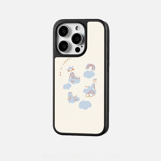 เคสไอโฟน11 17 15เคสอะคริลิค ลายหมีดอกไม้รุ้งน่ารักฮิต สำหรับ IPhone 17 16 11 13 15 12 Pro Max 14 15 Plus 16 15 Pro