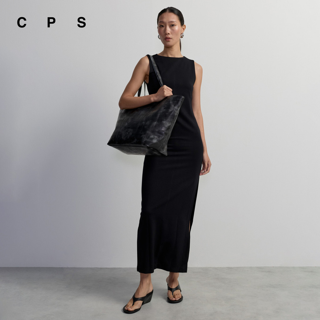 CPS เดรสยาวเจอร์ซีย์ ผู้หญิง SLEEVELESS JERSEY MAXI DRESS รุ่น C26WGWA080 (AW26#A1)