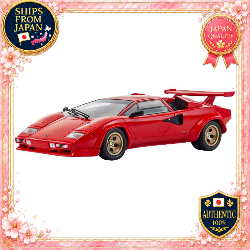 Kyosho Original 1/18 Lamborghini Countach LP5000 Quattrovalvole Red/Gold Wheels Finished Model KS083