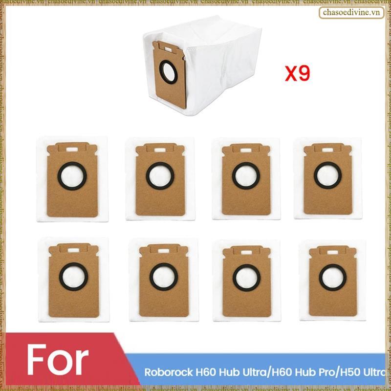 [KYGM] 9PCS เปลี่ยนถุงเก็บฝุ่นสําหรับ H60 Hub Ultra/H60 Hub Pro/H50 Ultra อัตโนมัติ Emptying Station