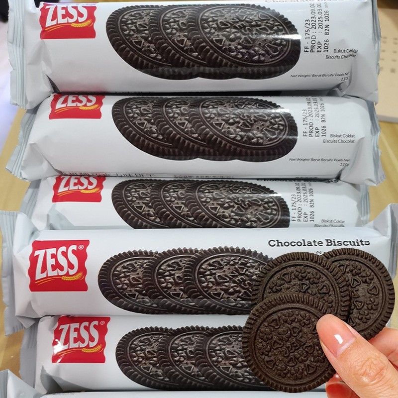 Jess Brand Chocolate Biscuits No Sandwich zess Cocoa Oss No Profits Small Package Snowflake Crisp Bi