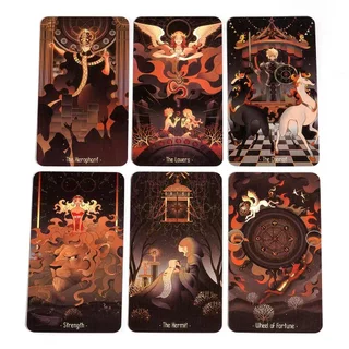 ดาวส่องสว่าง Night Oracle การ์ด 78 ไพ่ทาโรต์ Divination Edition FortuneTelling Deck Borad เล่นเกม Tarot Deck