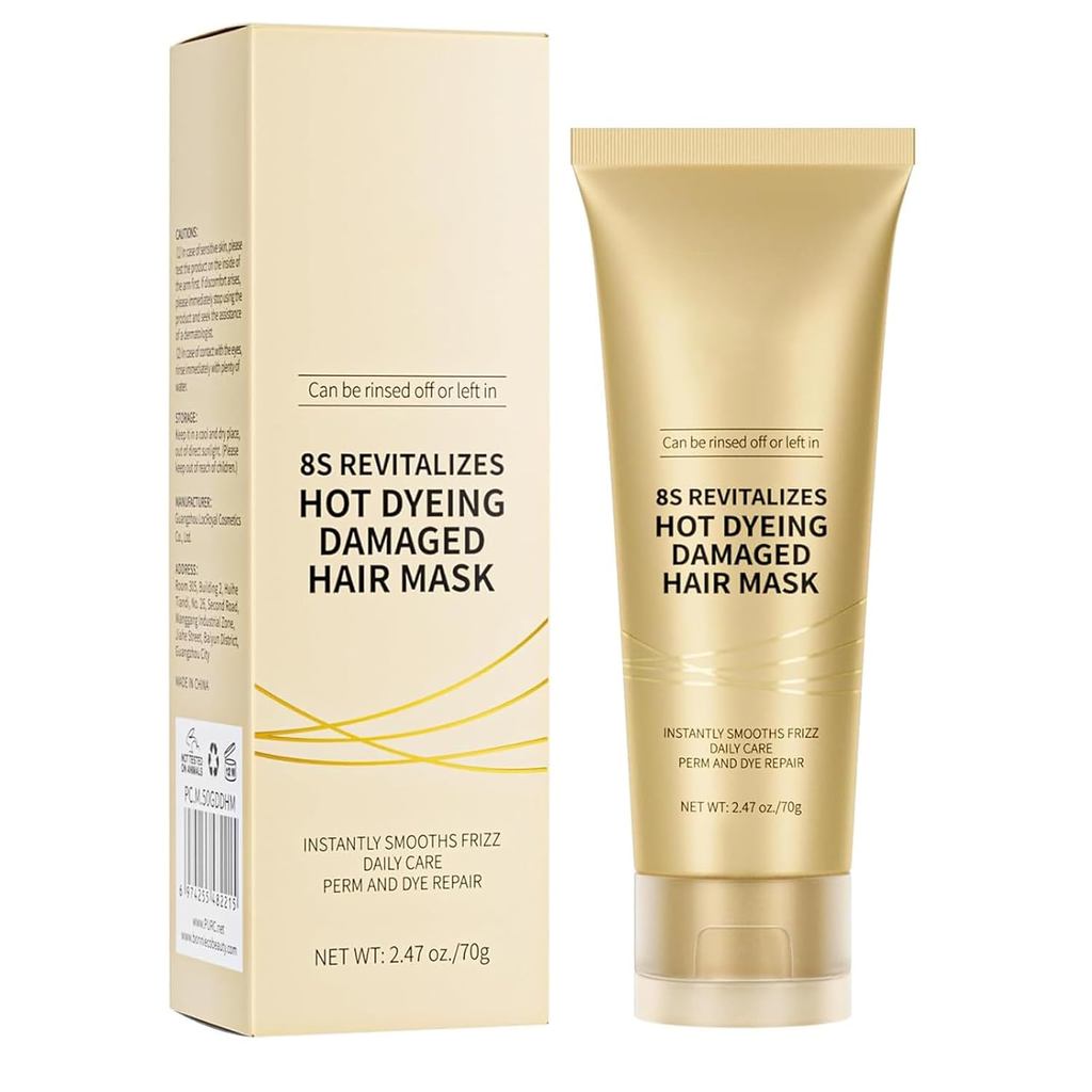 ใหม่ Grospe Keratin Mask Deep Conditioner, Professional สําหรับซ่อม, 8 วินาที Damage Root Hair Tonic
