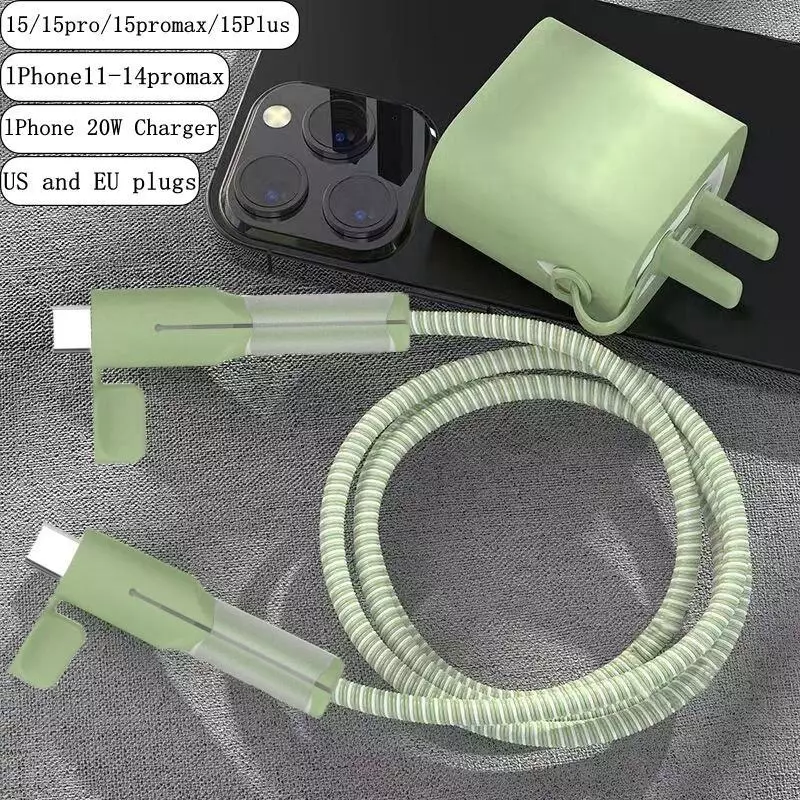 ตัวถนอมสายชาร์จ USB ซิลิโคนนิ่ม ตัวป้องกันสายชาร์จ ชาร์จเร็ว PD 18W 20W สําหรับ Android กันสายหัก ฝาครอบป้องกันสายชาร์จ