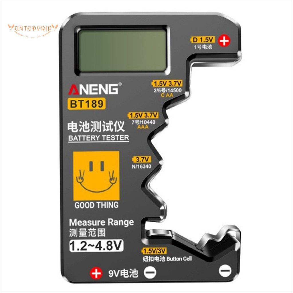 [Quick U] เครื่องทดสอบแบตเตอรี่สากลเครื่องทดสอบแบตเตอรี่สําหรับ C,AA,AAA,D,N,9V 6F22 แบตเตอรี่ 1.5V 