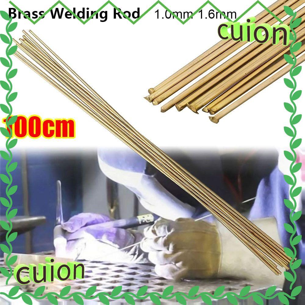 CUION1413 1 ชิ้นลวดทองเหลือง, 1.0 มิลลิเมตร 1.6 มิลลิเมตรอุณหภูมิต่ําแท่งทองเหลือง, 100 เซนติเมตรเชื่อม Rod อุปกรณ์เชื่อม