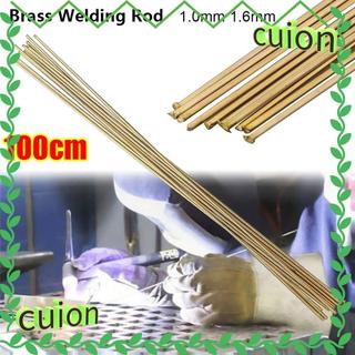 CUION1413 1 ชิ้นลวดทองเหลือง, 1.0 มิลลิเมตร 1.6 มิลลิเมตรอุณหภูมิต่ําแท่งทองเหลือง, 100 เซนติเมตรเชื่อม Rod อุปกรณ์เชื่อม