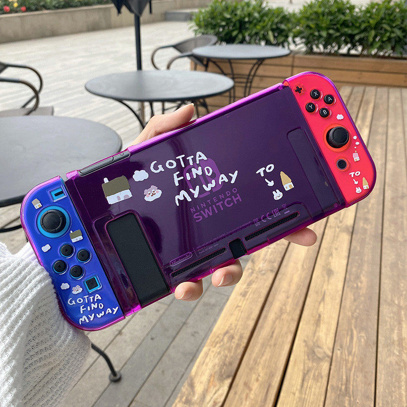 Star Crossing Small House โปร่งใสเหมาะสําหรับ Nintendo SWITCH oled เคสป้องกัน Soft Case ins Simple H
