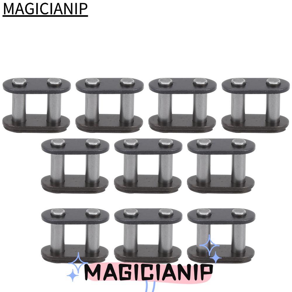 MAGICIANIP 10PCS T8F Chain Master Link,น้ําหนักเบาสีเทาMaster Connecting Link,ทนทานโซ่เหล็กเชื่อมต่อ