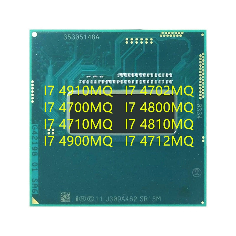 I7-4910MQ I7-4702MQ I7-4700MQ I7-4800MQ I7-4710MQ I7-4810MQ I7-4900MQ I7-4712MQ แล็ปท็อป CPU โปรเซสเ