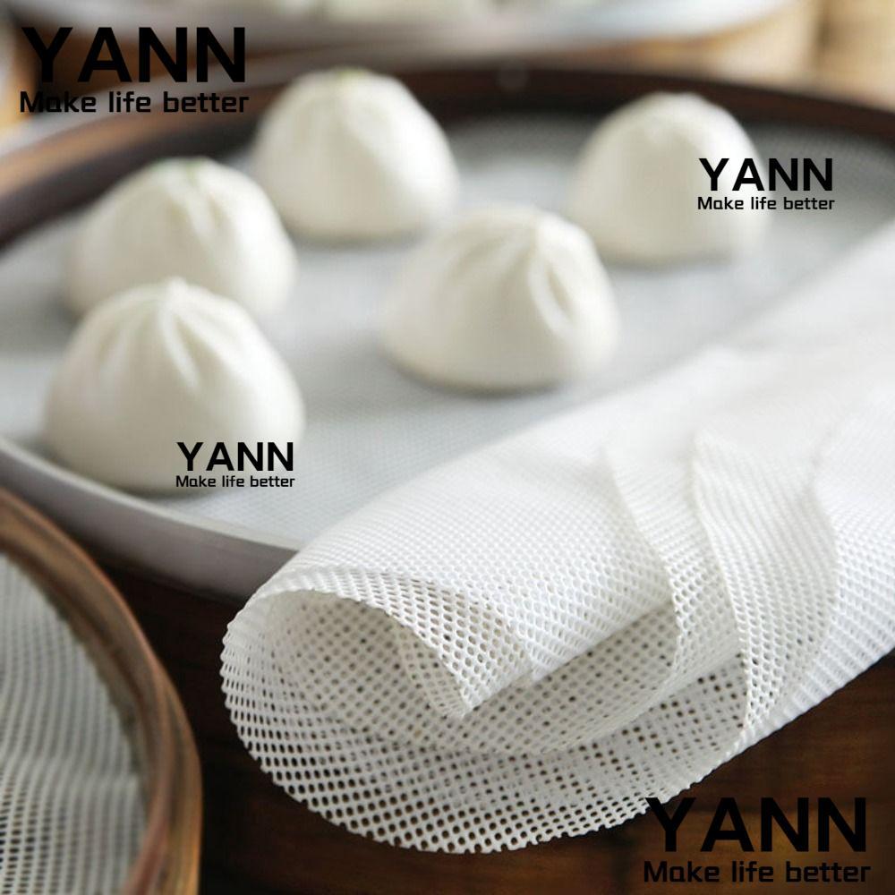 YANN แผ่นรองตาข่ายนึ่งทรงกลม, แผ่นขจัดน้ําซิลิโคนแบบไม่ติดแบบใช้ซ้ําได้, มัลติฟังก์ชั่นหนาอุปกรณ์อบขนมในครัวแผ่นรองนึ่ง