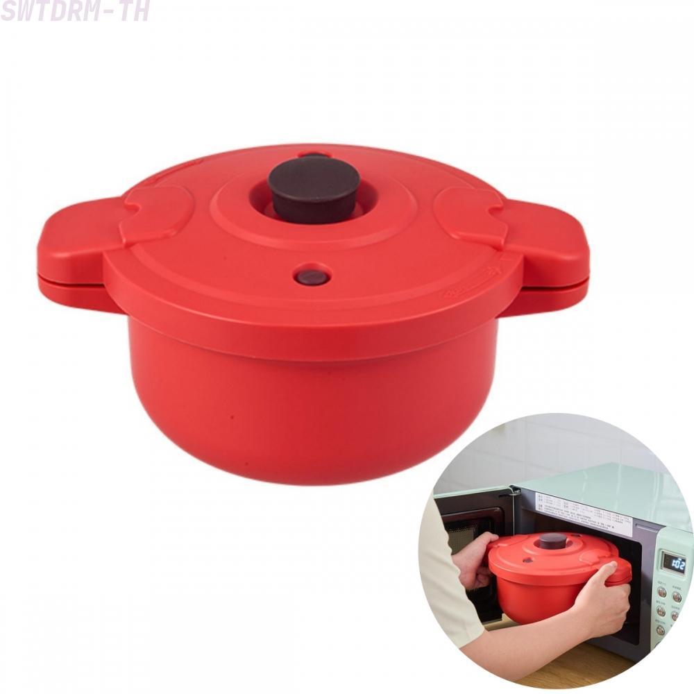 【SWTDRM】Microwave Cooking Pot Easy To Use Space-Saving Design Quick Cooking Pot