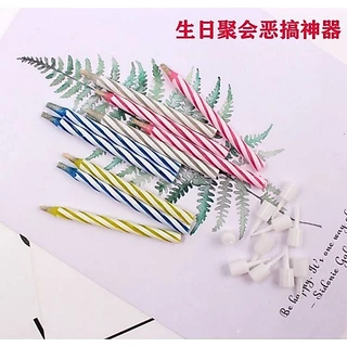 เทียนวันเกิดเป่าไม่ดับขายยกกล่องใหญ่ 48ชิ้น