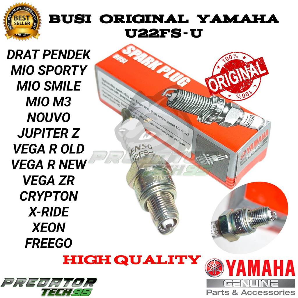 ต้นฉบับ YAMAHA U22FS-U รถจักรยานยนต์ SPARK PLUG MIO SPORTY MIO SMILE MIO M3 ZS NOUVO JUPITER Z VEGA 