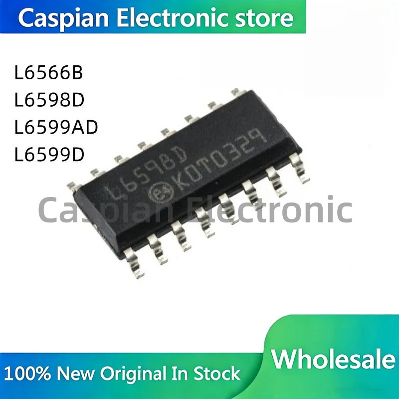 5PCS L6566B L6598D L6599AD L6599D L6566 L6598 L6599 SOP-16 LCD Board ทั่วไป IC ใหม่ขายส่ง