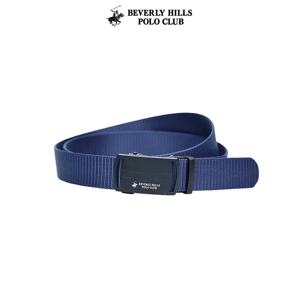 BEVERLY HILLS POLO CLUB เข็มขัดผู้ชาย / 35MM Automatic Buckle / Nylon / Black Green Navy / BHB241N9