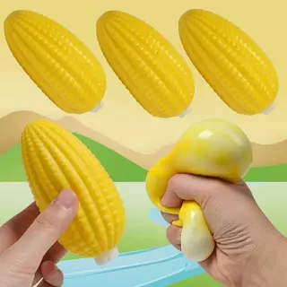 สินค้าใหม่! ของเล่นบีบสกุชชี่ รูปข้าวโพด Squishy Corn Toy บรรเทาความเครียด
