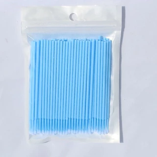 Paeclarus 100 ชิ้นทิ้งสําลีเครื่องมือต่อขนตามาสคาร่า applicator แปรงขนตาขยายแต่งหน้า applicator ลบเครื่องมือ