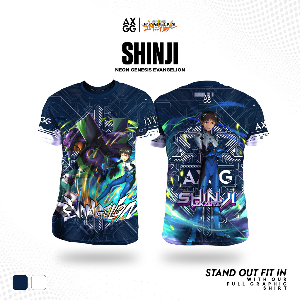 Axgg " Neon Genesis Evangelion " เสื้อแข่งอนิเมะ