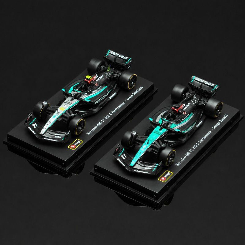 Bimeigao รถรุ่น 1: 43 Mercedes-Benz W15F1 รถสูตร Hamilton Russell W16 รถรุ่นชาย 7-16-20