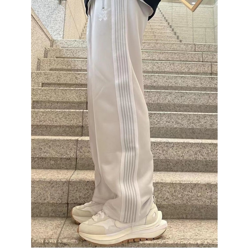 เข็ม Studious Needles Studious Style Webbing ตรงกางเกงลําลองหลวม