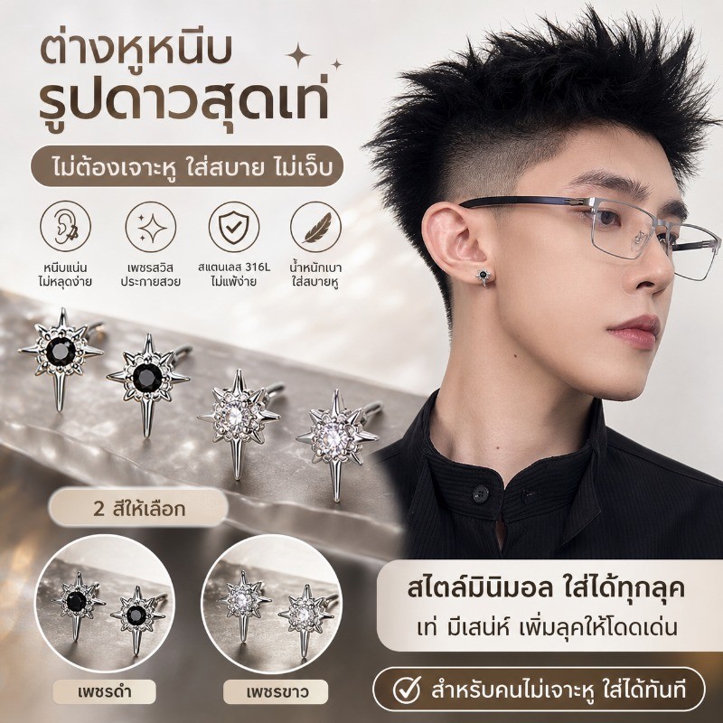 ต่างหูขั้วโลกเหนือ เทรนด์ฮิตสุดลุค บุคลิกแฟชั่นโดดเด่น สำหรับทุกเพศ