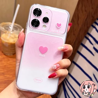 เคสไล่โทนชมพู ลายหัวใจ สไตล์หวานกันกระแทก OPPO Reno 16 15 12 14 13 F 11 F19 9 Pro 8T 11F 14F 15F 13F 10 9 5 12 5F A94