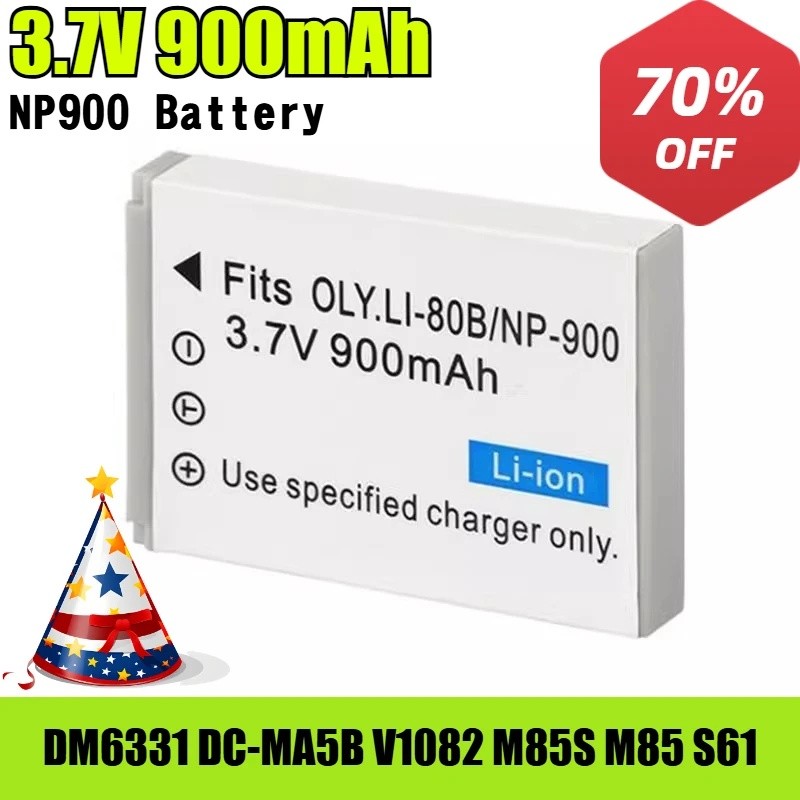 3.7V 900mAh NP900 แบตเตอรี่,สําหรับกล้อง Haier DM631 DC-MA5B V1082 M85S M85 S61