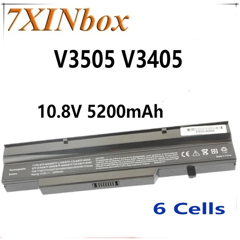 7XINbox V3505 V3405 10.8V 5200mAh แบตเตอรี่สําหรับ Fujitsu Pro V8210 V3525 BTP-B7K8 BTP-B5K8 BTP-B4K