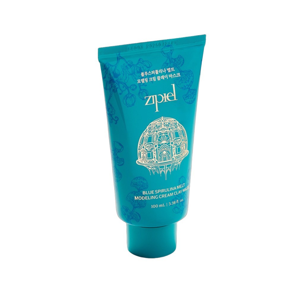 [zipiel] Blue Spirulina Melt Modeling Cream Clay Mask, 100ml, 1pc / Korean Clay Mask / Blue Spirulin