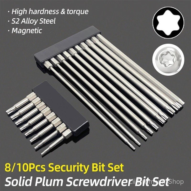 (Hot) Security Tamper Proof Drill Bit ชุดไขควงแม่เหล็ก Bits 1/4 "Hex Shank สกรูไดรเวอร์ S2 เหล็ก 50/