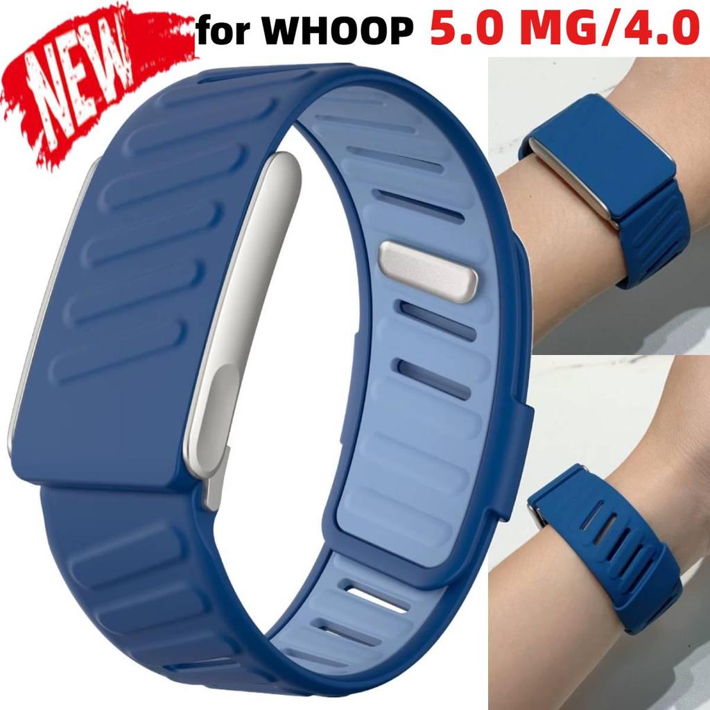 เข้ากันได้กับ WHOOP 4.0 5.0 MG Soft-Touch ซิลิโคนกันน้ําสําหรับ WHOOP 5.0 Whoop Life MG
