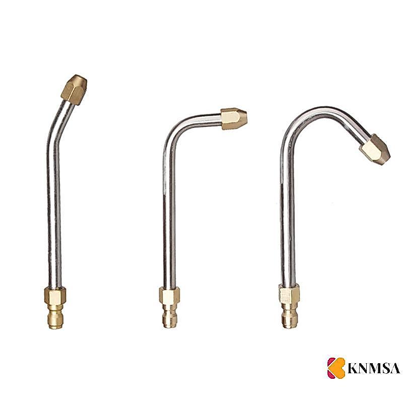 KNMSA] 25° /90° แรงดันสูง Power Water Extension Wand หัวฉีด 1/4 "U-Shape Angled Lance ทําความสะอาดเค