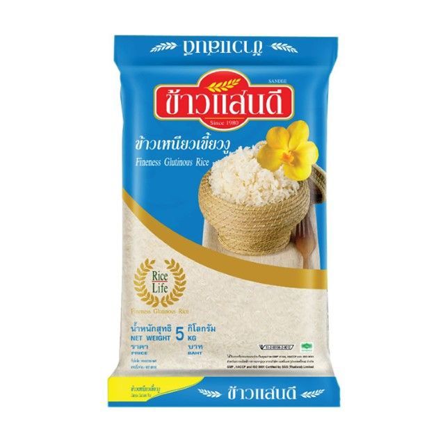 Sandee Fineness Sticky Rice 5 kg.