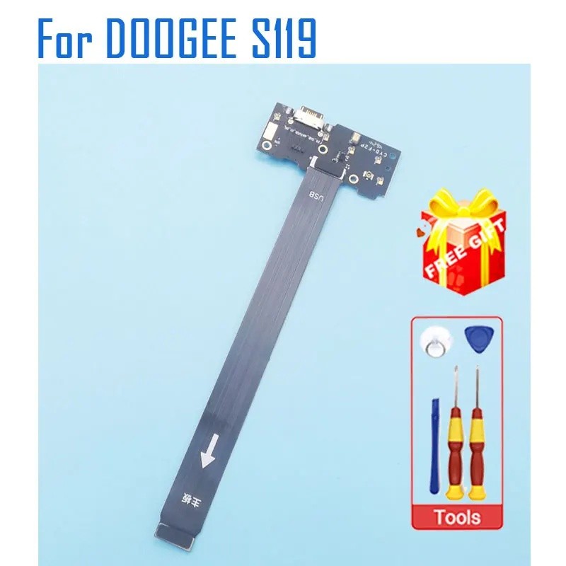 ใหม่ Original DOOGEE S119 USB ฐานชาร์จพอร์ตบอร์ดพร้อมเมนบอร์ดเชื่อมต่อหลัก FPC สําหรับ DOOGEE S119 โ