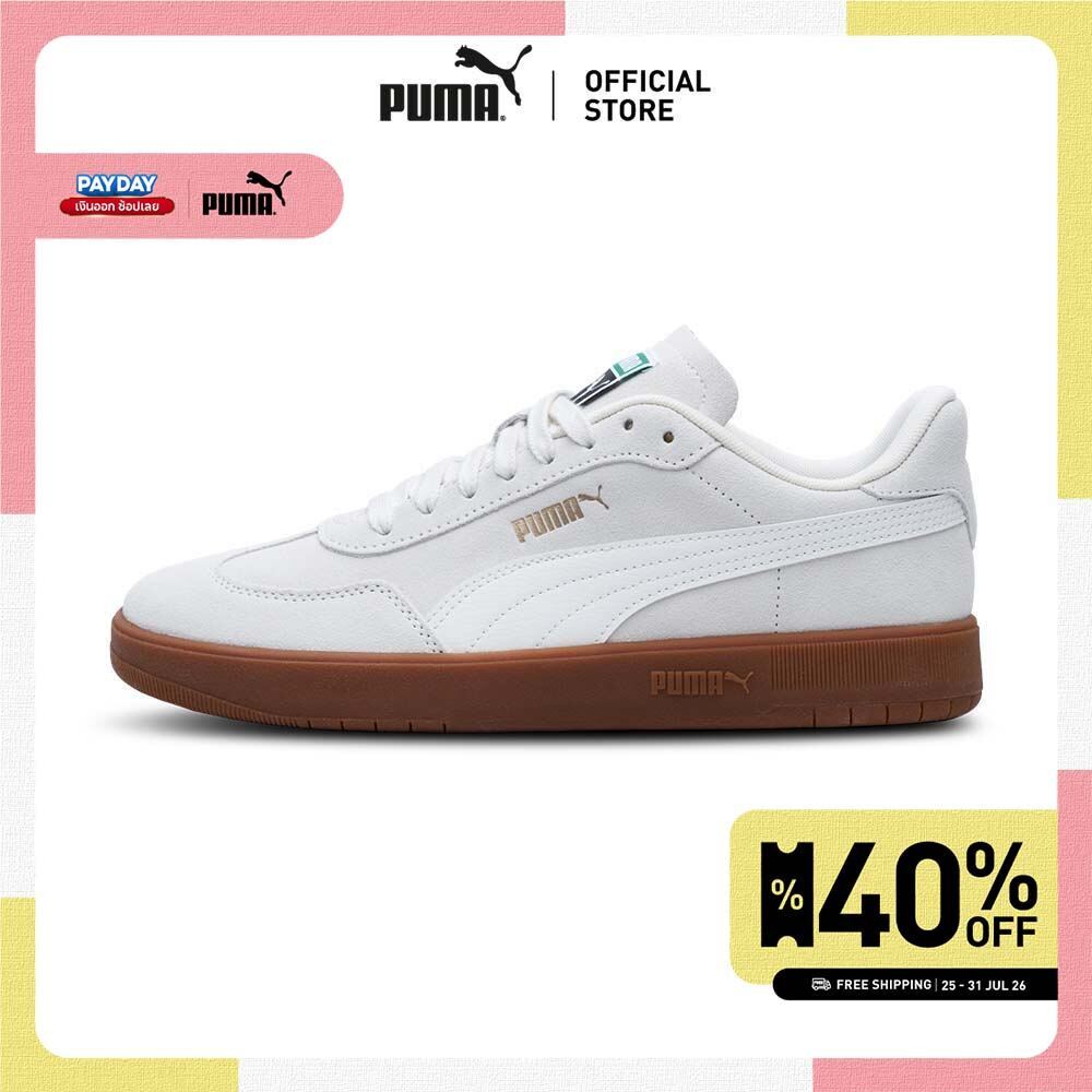 PUMA Basics รองเท้าผ้าใบ Ascenso Suede ยูนิเซ็กส์ สีขาว - 40594802