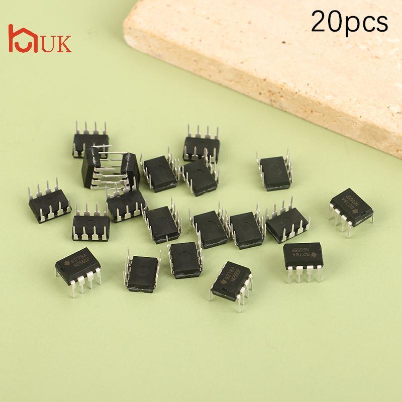 UK 20pcs NE555 NE555P Integrated IC Direct Plug DIP-8P Base Circuit Chip Electronicponents TH