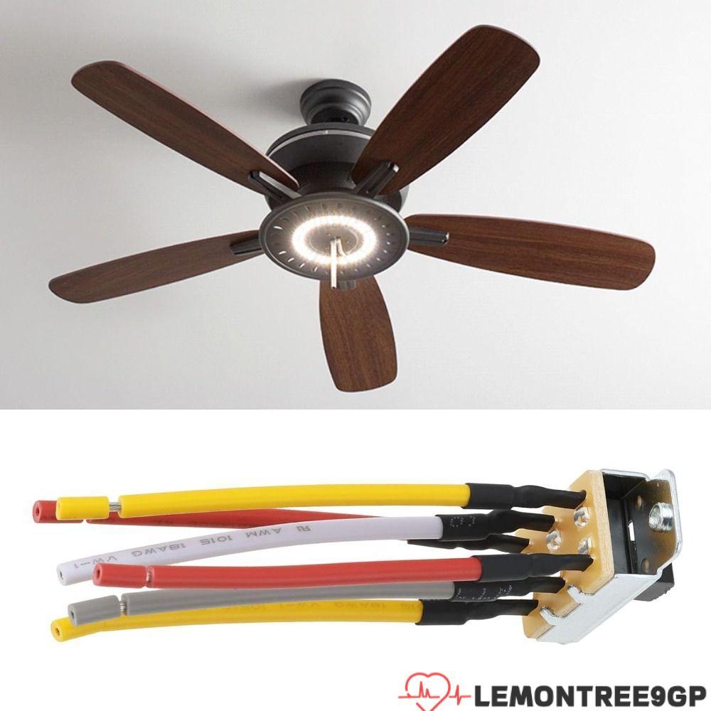 LEMONTREE9GP Fan Speed Control Switch, Replacement Prewired 6 สายพัดลมเพดาน, Professional Universal 