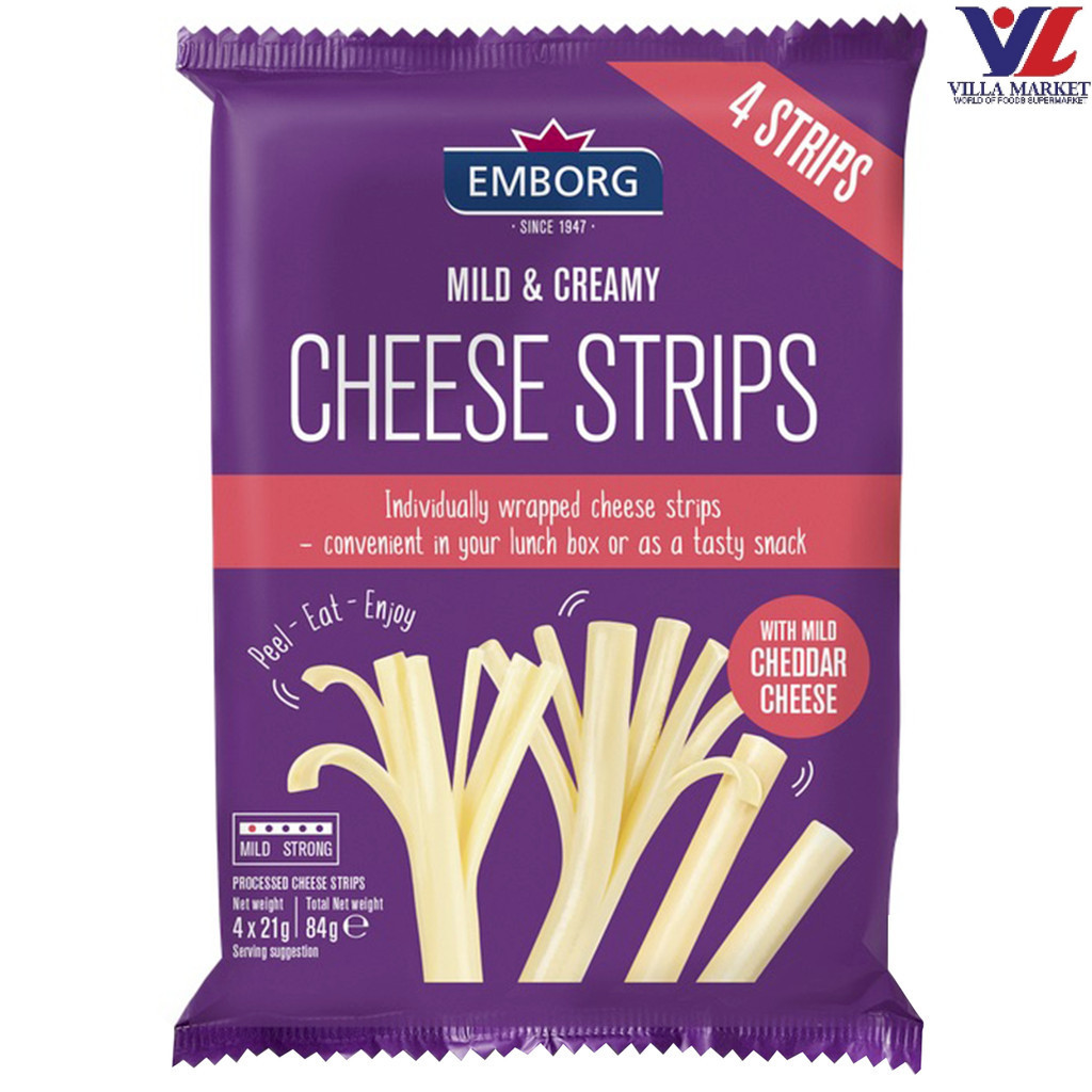 Emborg Cheese Strips Emborg ชีสสทริปส์ 84G