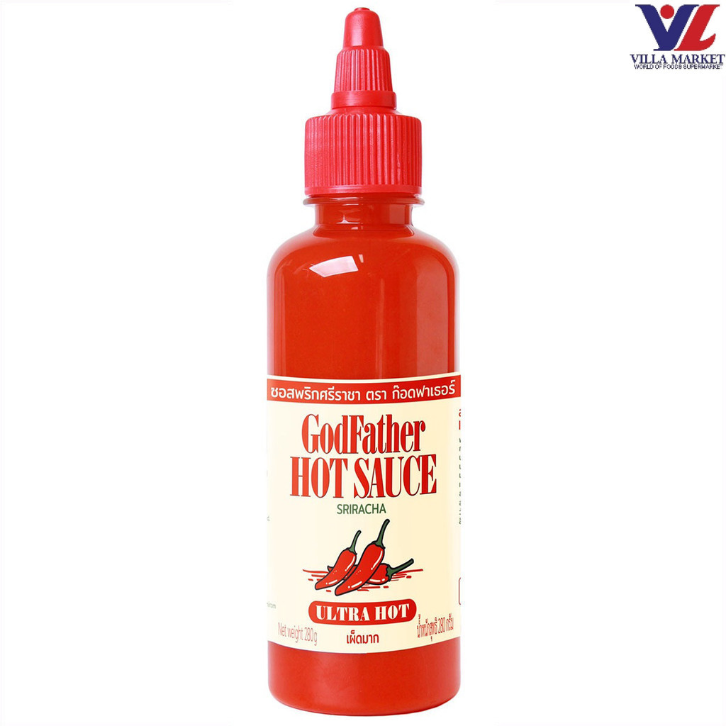 Godfather Hot Sauce Ultra Hot 280 G. ก๊อดฟาเธอร์ ซอสเผ็ดระดับสูงสุด