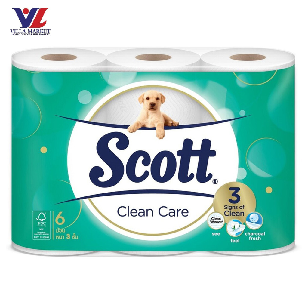 Scott Clean Care Tissue Paper 6Pcs