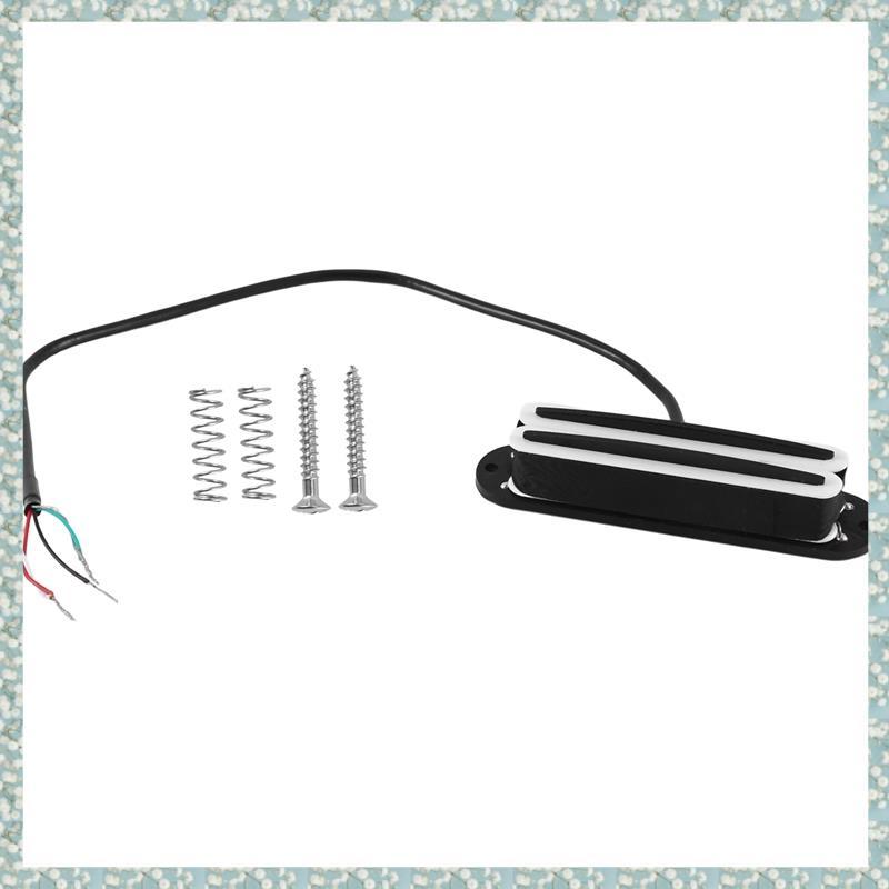 [h5bl3j6wj.ph] Hot Rail Pickups Double Track 11K Alnico5 Guitar Pickup Fit กีตาร์ไฟฟ้า, สีขาว