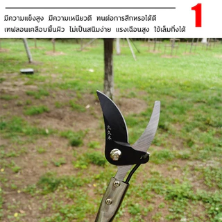 3in1 เลื่อยได้ กรรไกรตัดกิ่งไม้สูง 2M กรรไกรแต่งกิ่ง กรรไกรด้ามยาว กรรไกรเก็บผลไม้ ตัดกิ่งไม้หนา 3 ซม กรรไกรตัดกิ่งไม้
